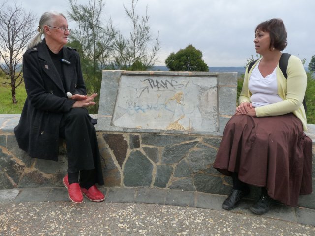Auntie Fran Bodkin with Karen Maber, William Howe Park, Mt Annan